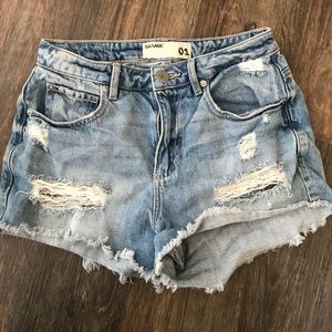 Garage brand jean shorts